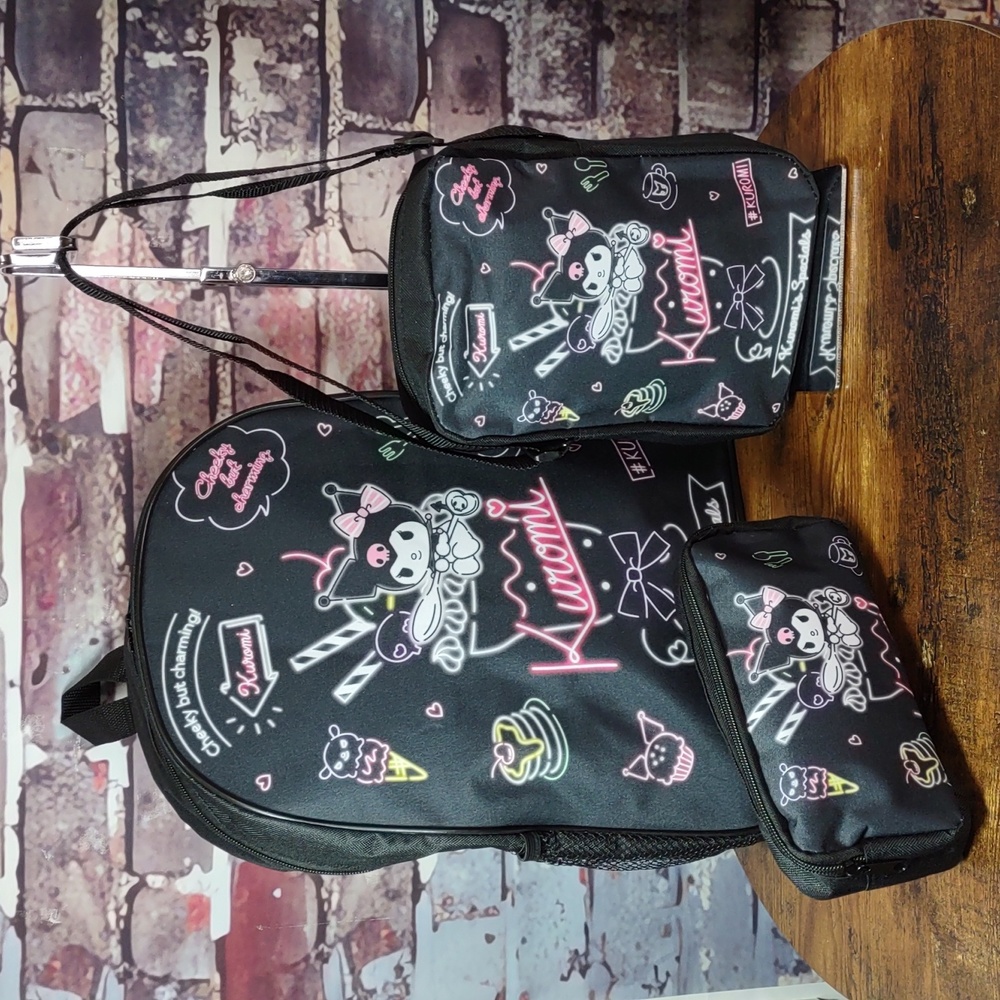 Kuromi "SWEET TREATS" 3 Pc Set Backpack-Crossbody-Pouch